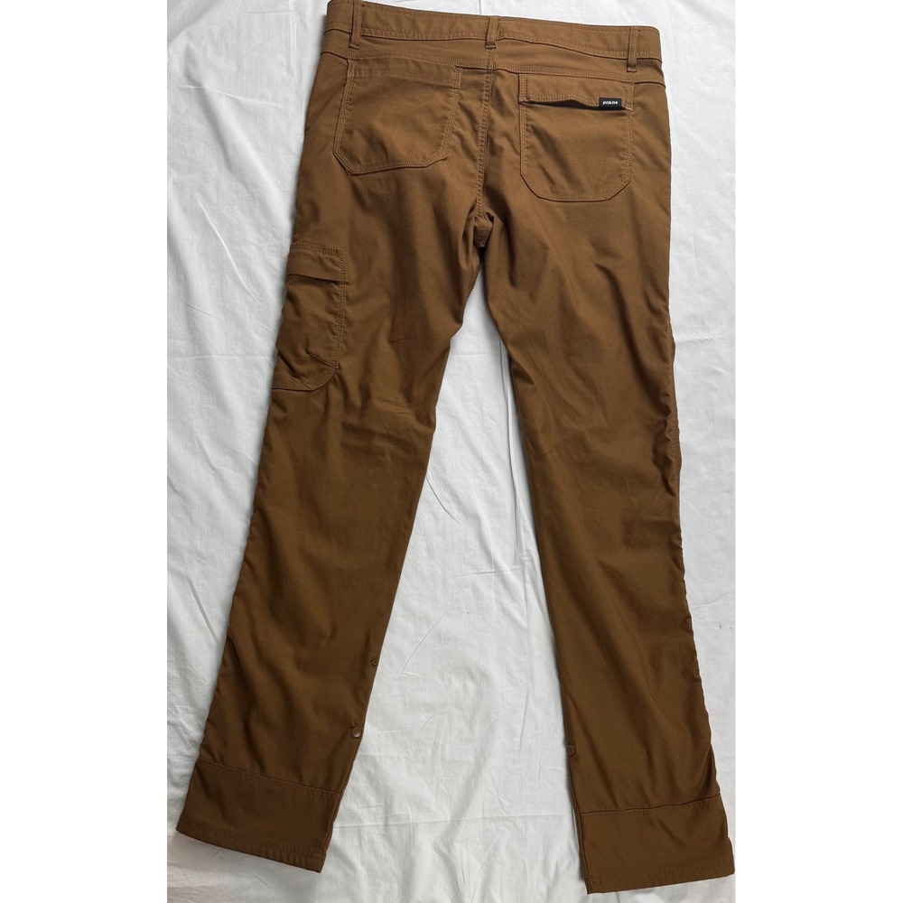 Prana Zion Slim Fit Mens 34x34 Brown Hiking Cargo Pants Stretch Outdoor - Picture 16 of 16